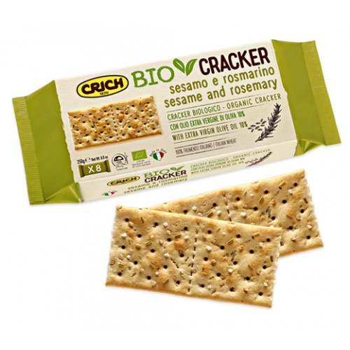 CRICH Organic Sesame & Rosemary Crackers 250g