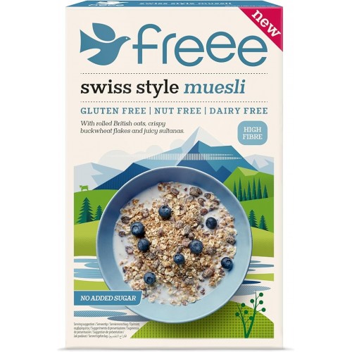 Doves Farm GF Swiss Style Muesli (No-Added-Sugar) 450g