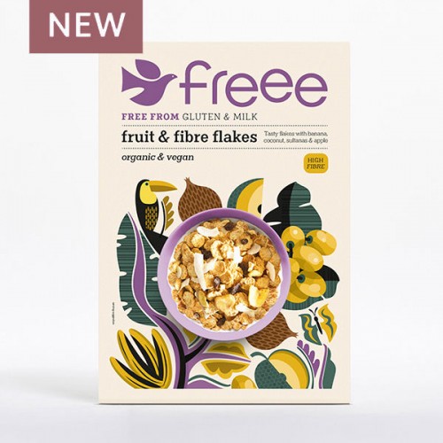 Doves Farm Organic GF Fruits & Fiber Flakes 375g