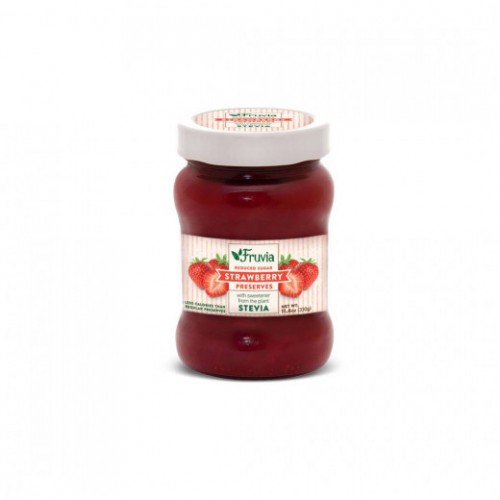 Fruvia Strawberry Reduced Sugar Jam with Stevia Sweetener 330g