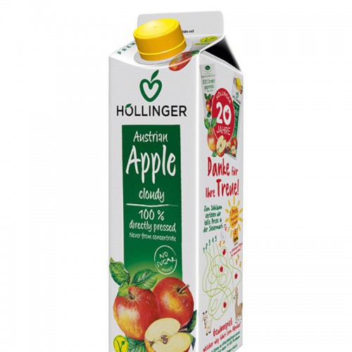 Hollinger Organic Austrian Apple Cloudy ( No Added Sugar ) 1 l
