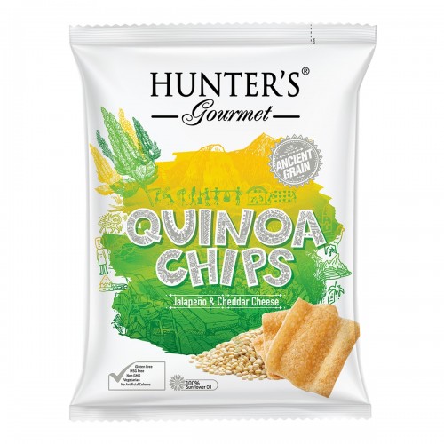 HUNTER FOODS GF Quinoa Chips with Jalapeno & Cheddar Cheese 75g