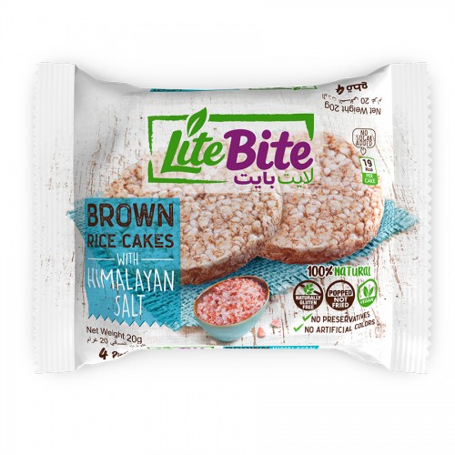 Lite Bite GF Brown Rice Cakes with Himalayan Salt 24g