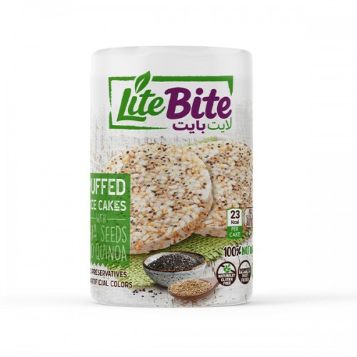 Lite Bite GF Puffed Rice Cakes with Chia Seeds & Quinoa 100g