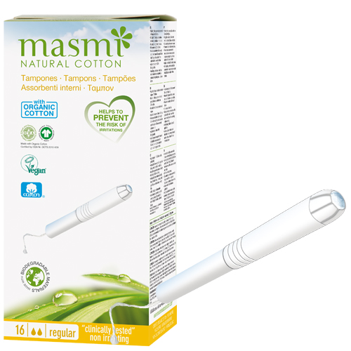 masmi NATURAL COTTON Bio Regular Tampons (16 Tampones)