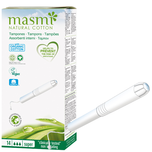 masmi NATURAL COTTON Bio Super Tampons (14 Tampones)