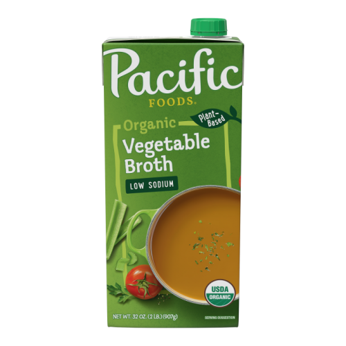 Pacific Foods Organic Veggies Broth Low Sodium 907ml