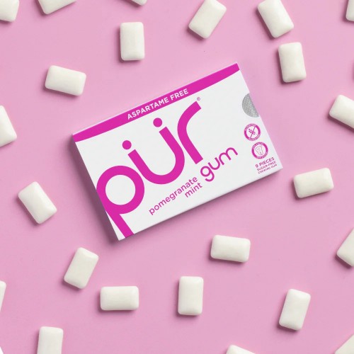 Pur GF Pomegranate Mint Gum 9 Pieces