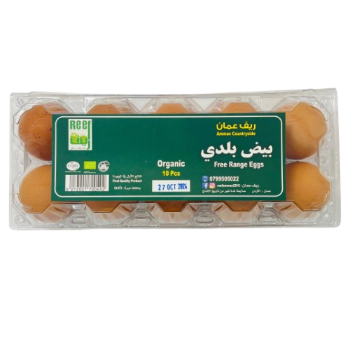 ريف عمان بيض بلدي بني عضوي/10حبات