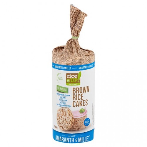 rice UP Brown Rice Cakes with Amaranth & Millet 120g