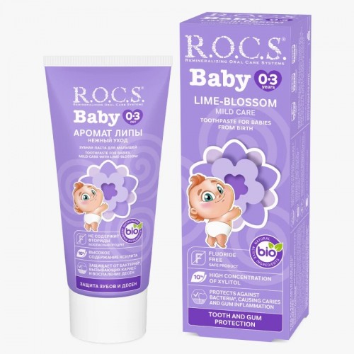 ROCS Baby Toothpaste with Lime-Blossom 45ml