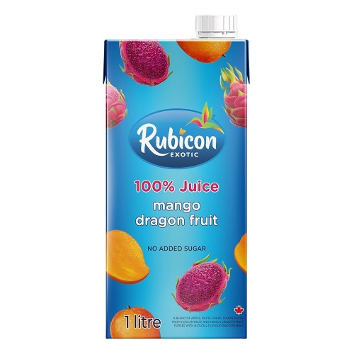 Rubicon EXOTIC Mango Dragon-Fruit Juice (No-Added-Sugar) 1L