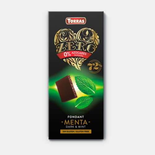 Torras Dark 72% CACAO Chocolate With Mint 100g