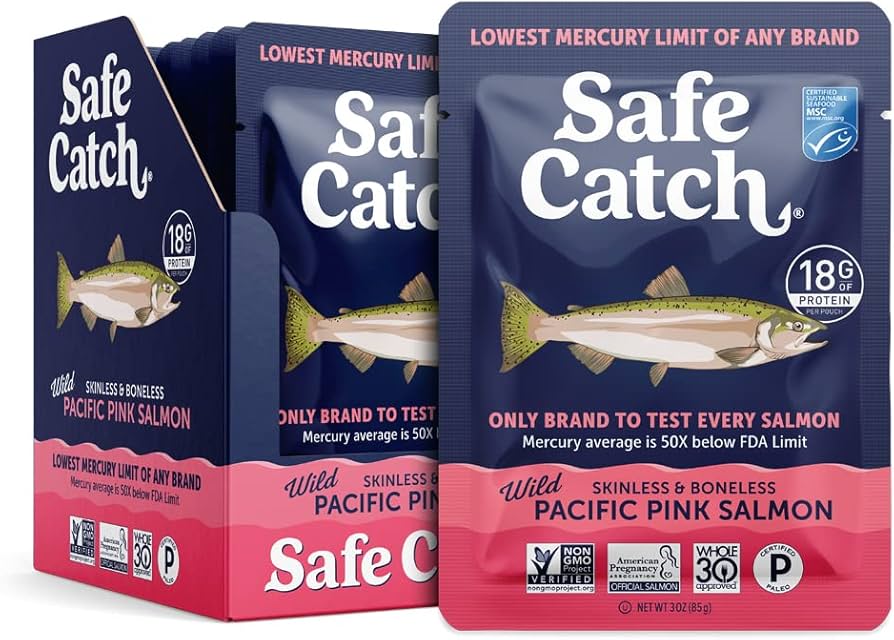 Safe Catch Wild Pacific Pink Salmon skinless and boneless 85g