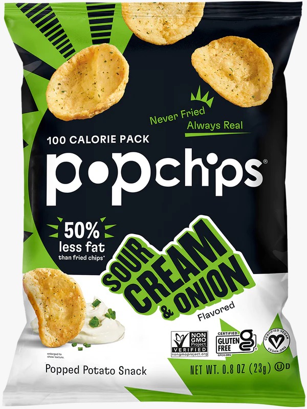 Popchips Sour Cream & Onions 23g