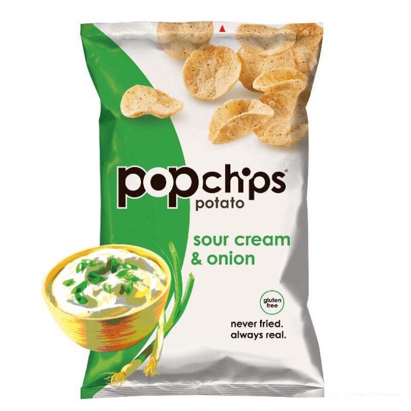 Popchips Potato Sourcream & Onion Chips 142g