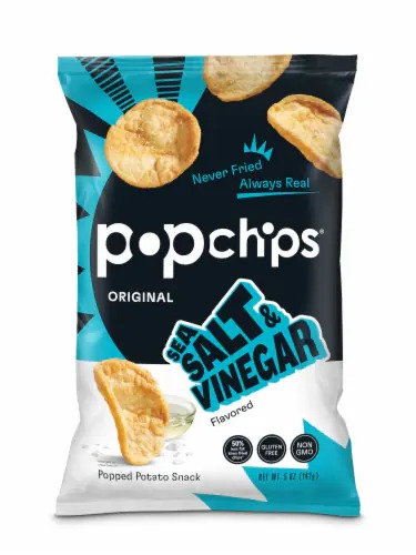 Popchips Potato Sea Salt and Vinegar Chips 142 g