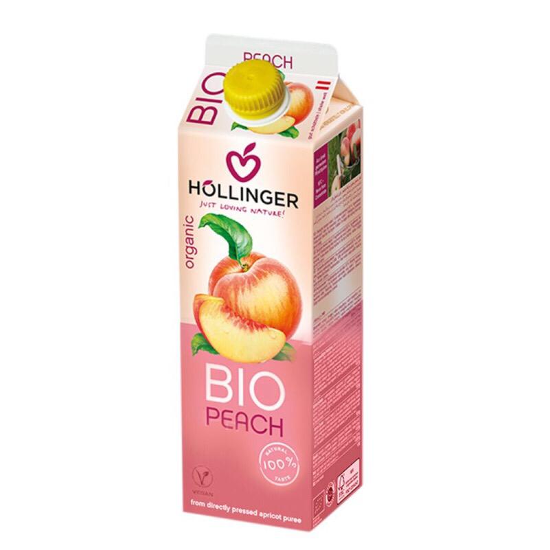 Hollinger Organic Bio Peach Nectar ( Directly Pressed ) 1 l
