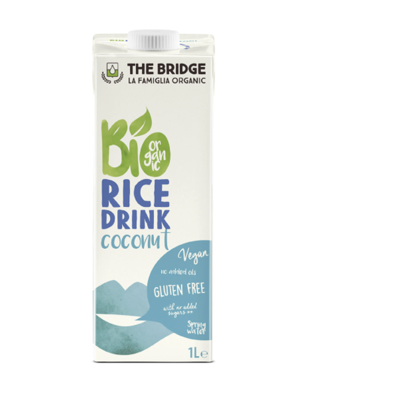The Bridge Organic Gluten Free Rice Drink with Coconut 1 Litre