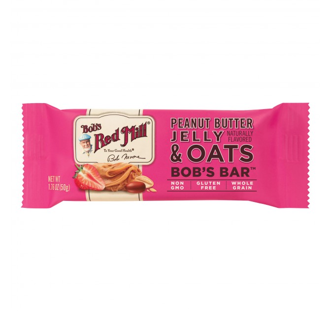Bob's Red Mill Peanut Butter, Jelly Oats Bar 50g