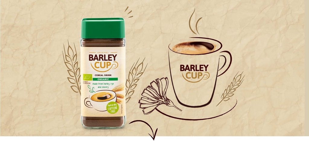 BARELY CUP Cereal Drink Organic Coffee 100 g