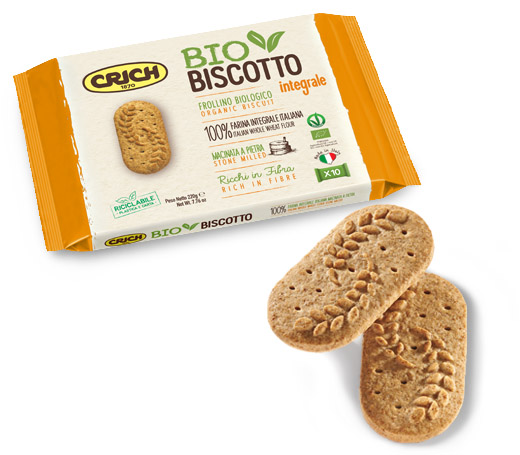 CRICH Organic Biscuits with Whole Wheat Flour 220g