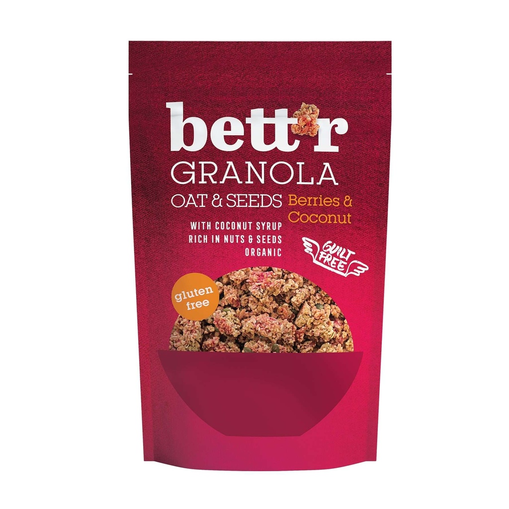 bettr GF Berries Coconut Granola 300g