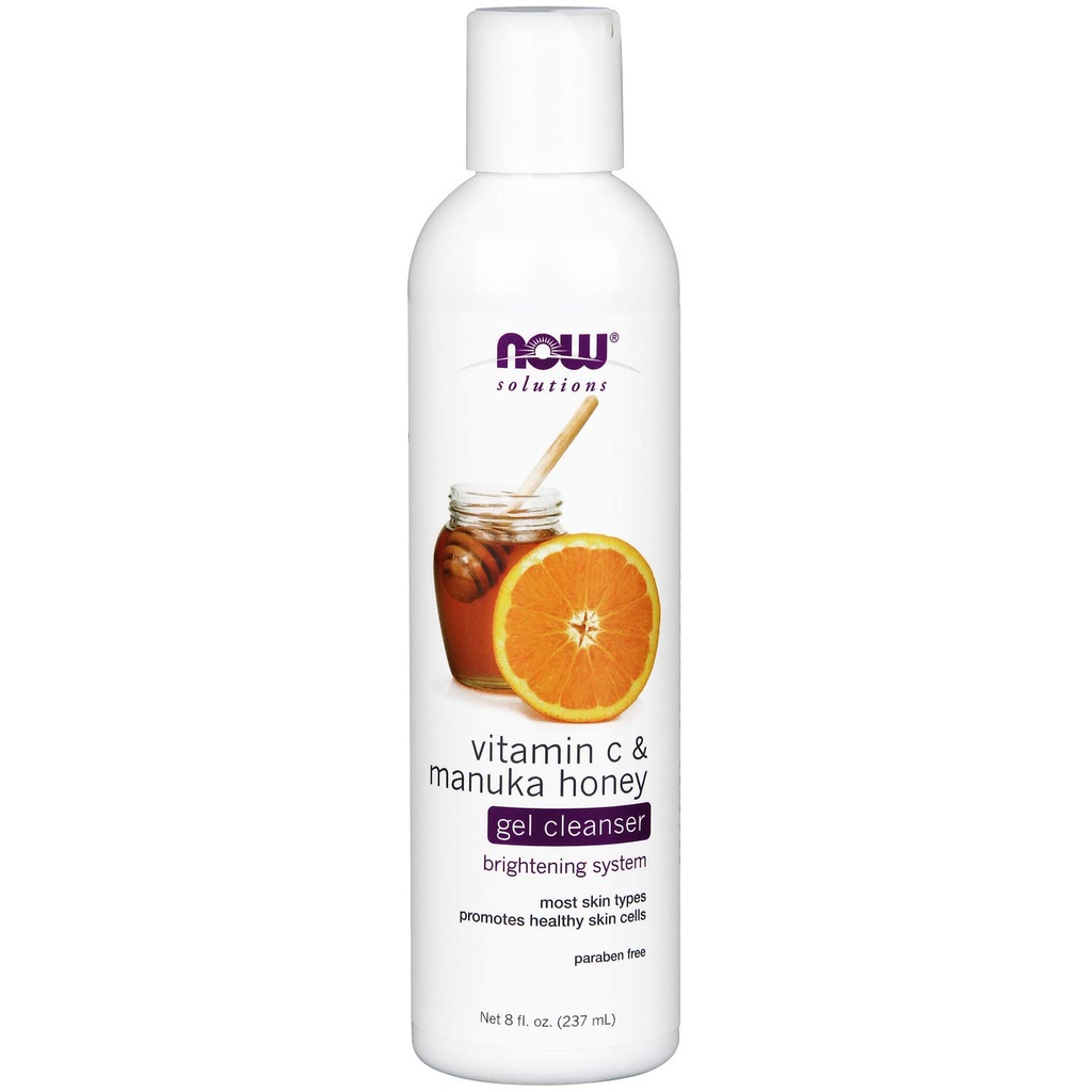NOW Vitamin C & Manuka Honey Gel Cleaner 237ml