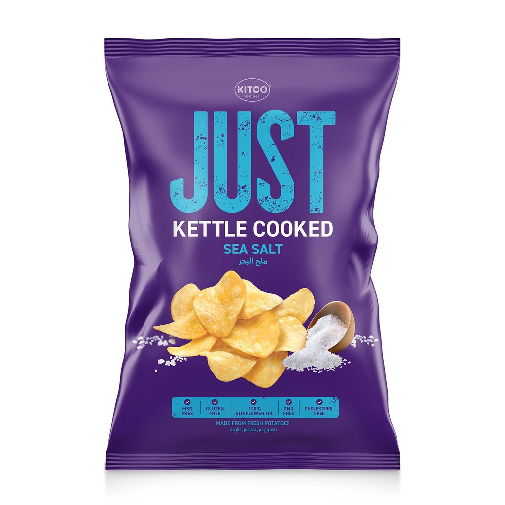 KITCO Kettle Cooked Sea Salt Chips 150g
