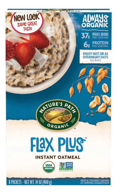 NATURES PATH Organic Flax Plus Oatmeal (8 Packets400g)