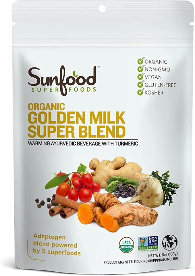 Sunfood Organic Golden Milk Super Blend 168g