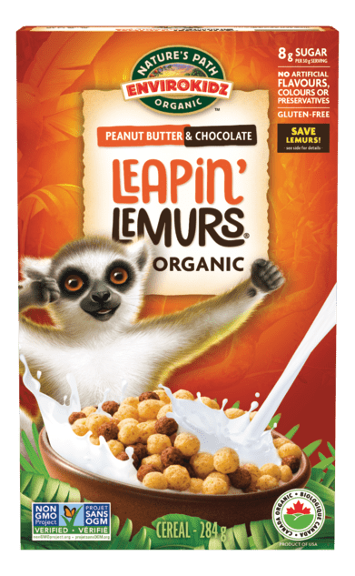 Nature's Path Organic Peanut Butter & Chocolate (Leapin Lemurs) Puffs 284g