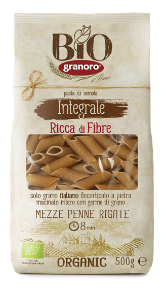 Granora Organic Whole meal Wheat Semolina Penne 500g