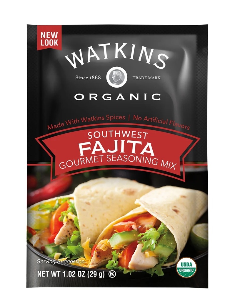 WATKINS Organic Fajita Gourmet Seasoning Mix 29g