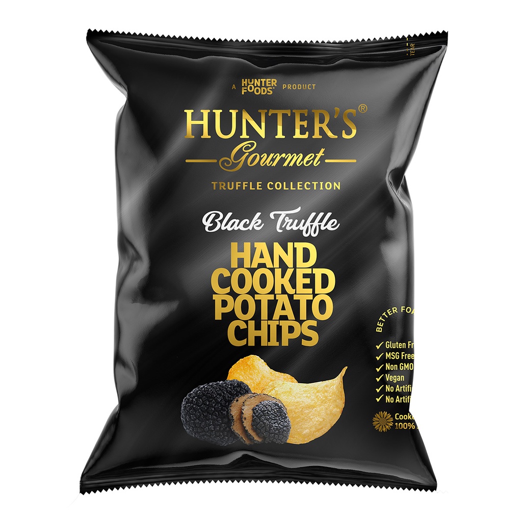 HUNTER FOODS GF Hand Cooked Potato Chips with Black Truffle 125g