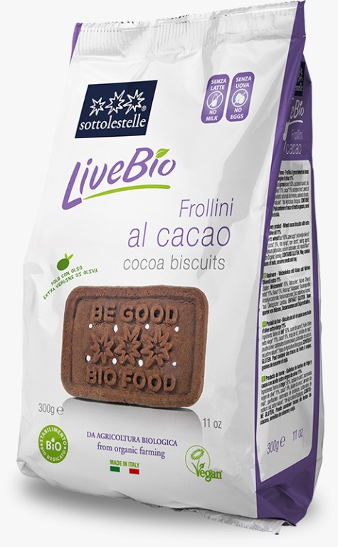 sottolestelle Organic Cacao Biscuits (Live Bio) 300g