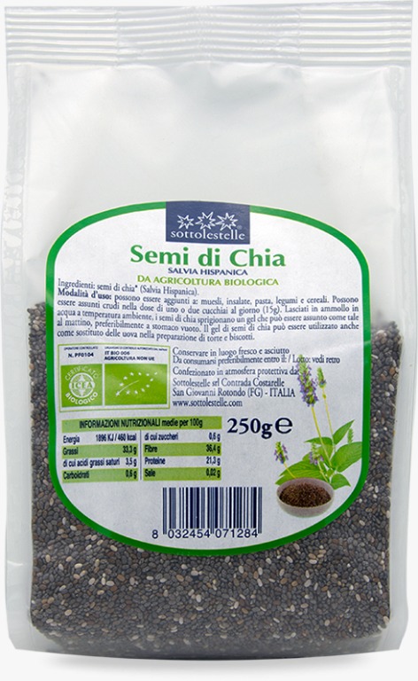 sottolestelle Organic Chia Seeds 250g