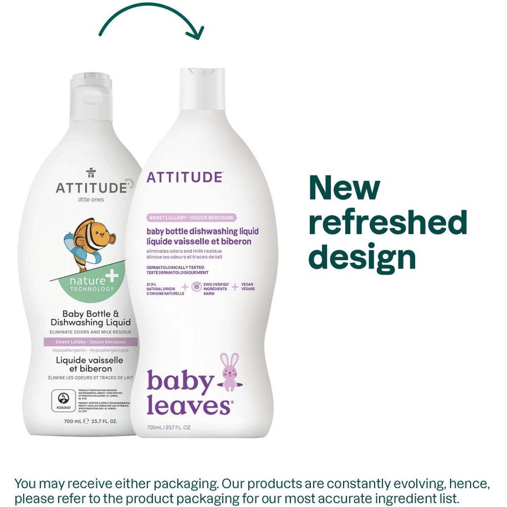 ATTITUDE Baby Bottle Sweet Lullaby Dishwashing Liquid 700ml