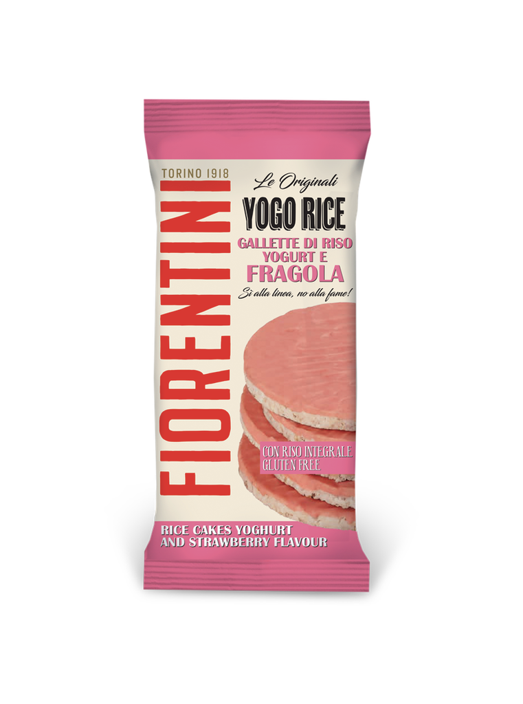 FIORENTINI GF Rice Cakes Yoghurt and Strawberry Flavor 100g
