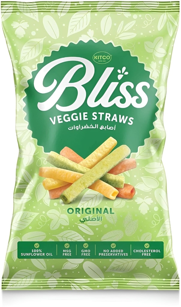 KITCO Bliss Veggies Straws Original (GF)135g