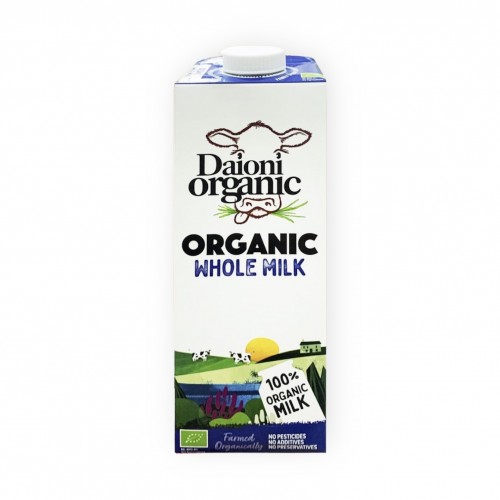 Daioni Organic Organic Whole-Fat Cow Milk 1L