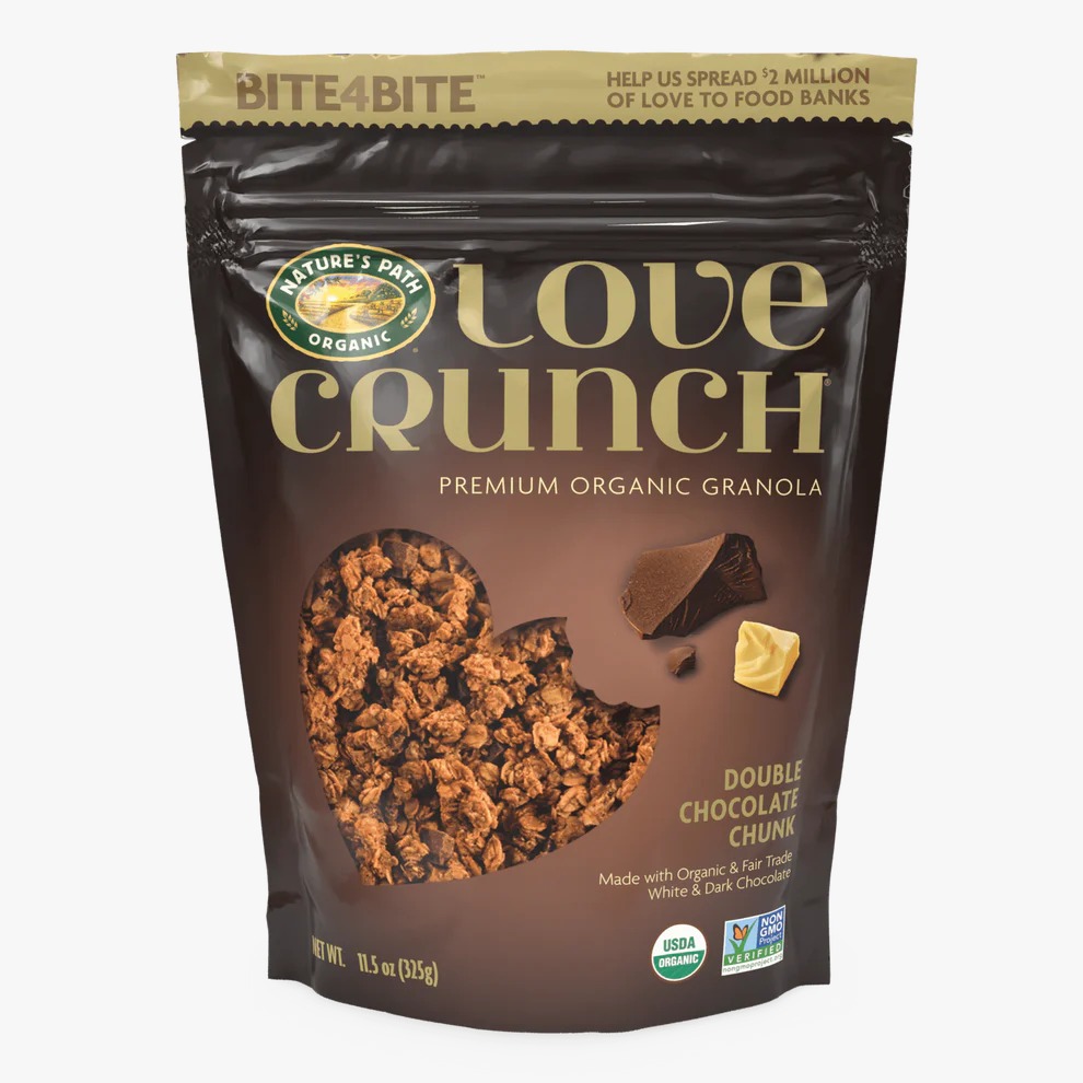 NATURES PATH Organic Double Chocolate Chunk Granola (White & Dark Chocolate) 325g