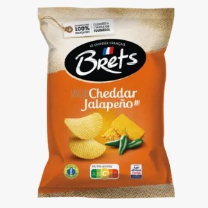 BRets GF Potato Chips with Cheddar Jalapeno 125g
