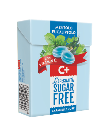 Serra Mini Hard Candies with Menthol Eucalyptus & Vitamin C (Sugar Free) 50g