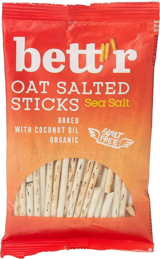 bettr Organic GF Sea Salt Oat Salted Sticks 50g