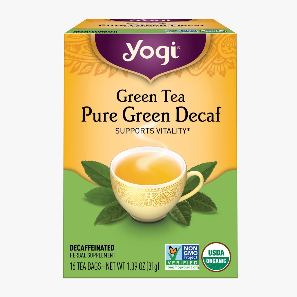 Yogi Organic Pure Green Decaf Tea 31g