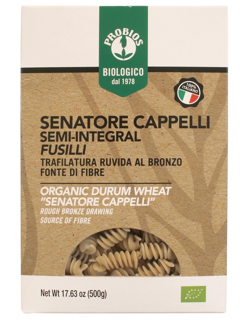 PROBIOS Organic Whole-Wheat Fusilli 500g