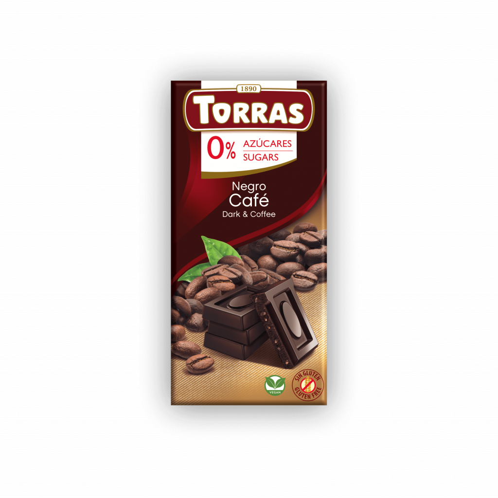 Torras Dark Chocolate Sugar Free with Coffee 75g