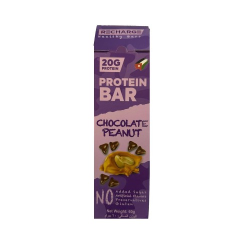 RECHARGE GF Protein Bar with Chocolate Peanut 60g