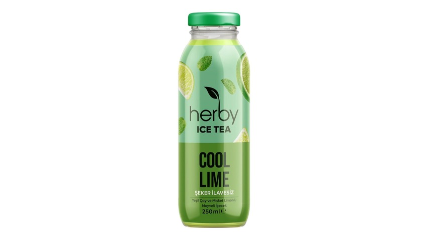 herby Cool Lime Iced Green Tea (No-Added-Sugar) 250ml